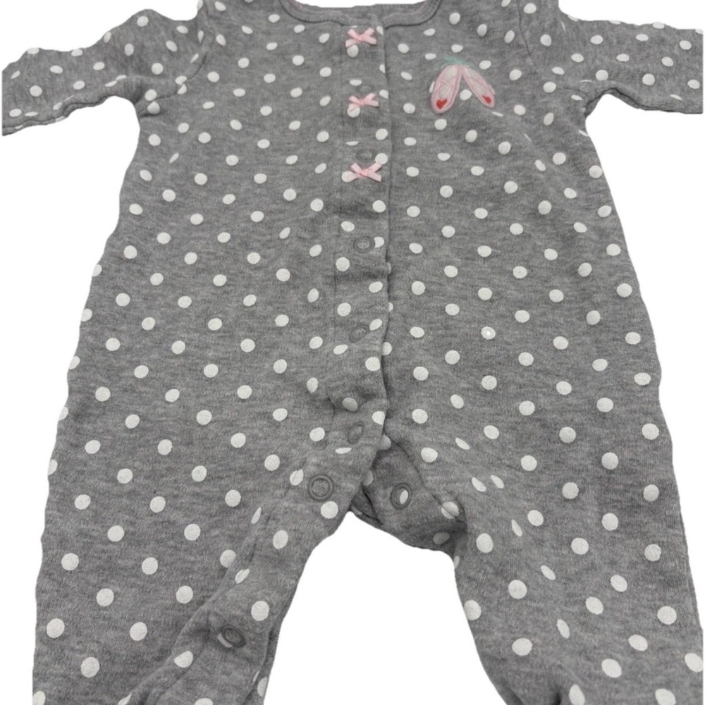 Carters Infant 3-6 Month Lot One Piece  Outfits Sleepers Girl  4 Pieces - Picture 4 of 15